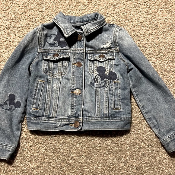 GAP Other - Gap Kids Girls Denim Mickey Jacket Size XS (4)